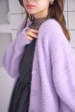 フェザーカーディガン　PURPLE