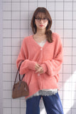 フェザーカーディガン　PINK