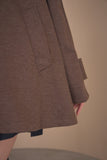 スタンドカラーケープコート　BROWN