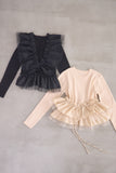 2wayフリルニットトップス　IVORY