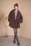 テディボアミドルコート　BROWN