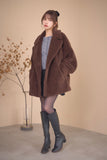 テディボアミドルコート　BROWN