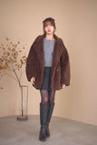 テディボアミドルコート　BROWN