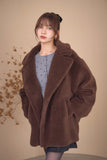 テディボアミドルコート　BROWN