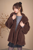 テディボアミドルコート　BROWN