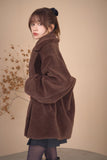 テディボアミドルコート　BROWN