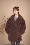 テディボアミドルコート　BROWN