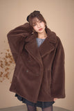 テディボアミドルコート　BROWN