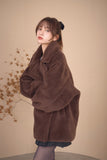 テディボアミドルコート　BROWN