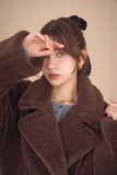 テディボアミドルコート　BROWN