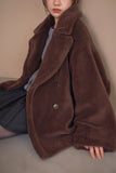 テディボアミドルコート　BROWN