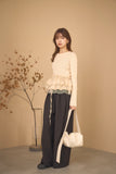 2wayフリルニットトップス　IVORY