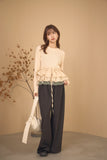 2wayフリルニットトップス　IVORY