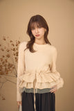 2wayフリルニットトップス　IVORY
