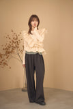 2wayフリルニットトップス　IVORY