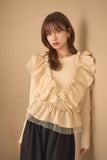 2wayフリルニットトップス　IVORY