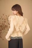 2wayフリルニットトップス　IVORY