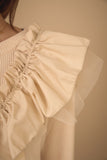 2wayフリルニットトップス　IVORY