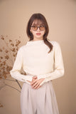 BASICハイネックリブニット　IVORY