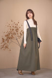 タックプリーツワンピース　KHAKI