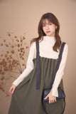 タックプリーツワンピース　KHAKI