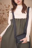 タックプリーツワンピース　KHAKI