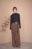 BASICハイネックリブニット　BLACK