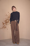 BASICハイネックリブニット　BLACK