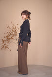 カルゼ　タックパンツ　BROWN