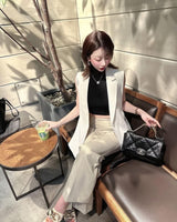 ヒップアップ フレアパンツ Beige