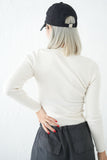 リブニットボディースーツ　WHITE