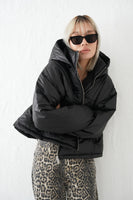 ファイバーダウンショートジャケット Black