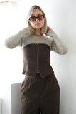 ベアビスチェ×パンツセットアップ BROWN