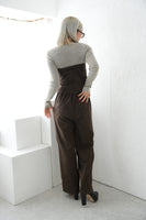ベアビスチェ×パンツセットアップ BROWN