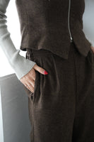 ベアビスチェ×パンツセットアップ BROWN