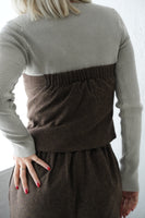 ベアビスチェ×パンツセットアップ BROWN