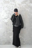 チュールドッキングカーディガン　Charcoalgrey