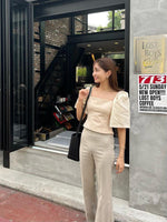 ヒップアップ フレアパンツ Beige