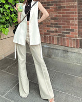 ヒップアップ フレアパンツ Beige
