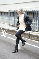 ワッシャー中綿ジャケット Black