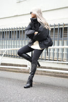 ワッシャー中綿ジャケット Black