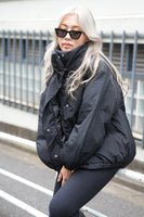 ワッシャー中綿ジャケット Black
