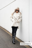 シャギータックミドルシングルコート Ivory