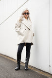 シャギータックミドルシングルコート Ivory