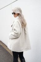 シャギータックミドルシングルコート Ivory