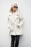シャギータックミドルシングルコート Ivory