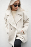 シャギータックミドルシングルコート Ivory