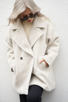 シャギータックミドルシングルコート Ivory