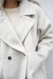 シャギータックミドルシングルコート Ivory