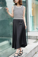 スリットＡラインスカート Black